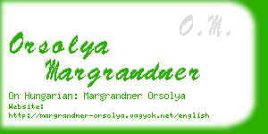 orsolya margrandner business card